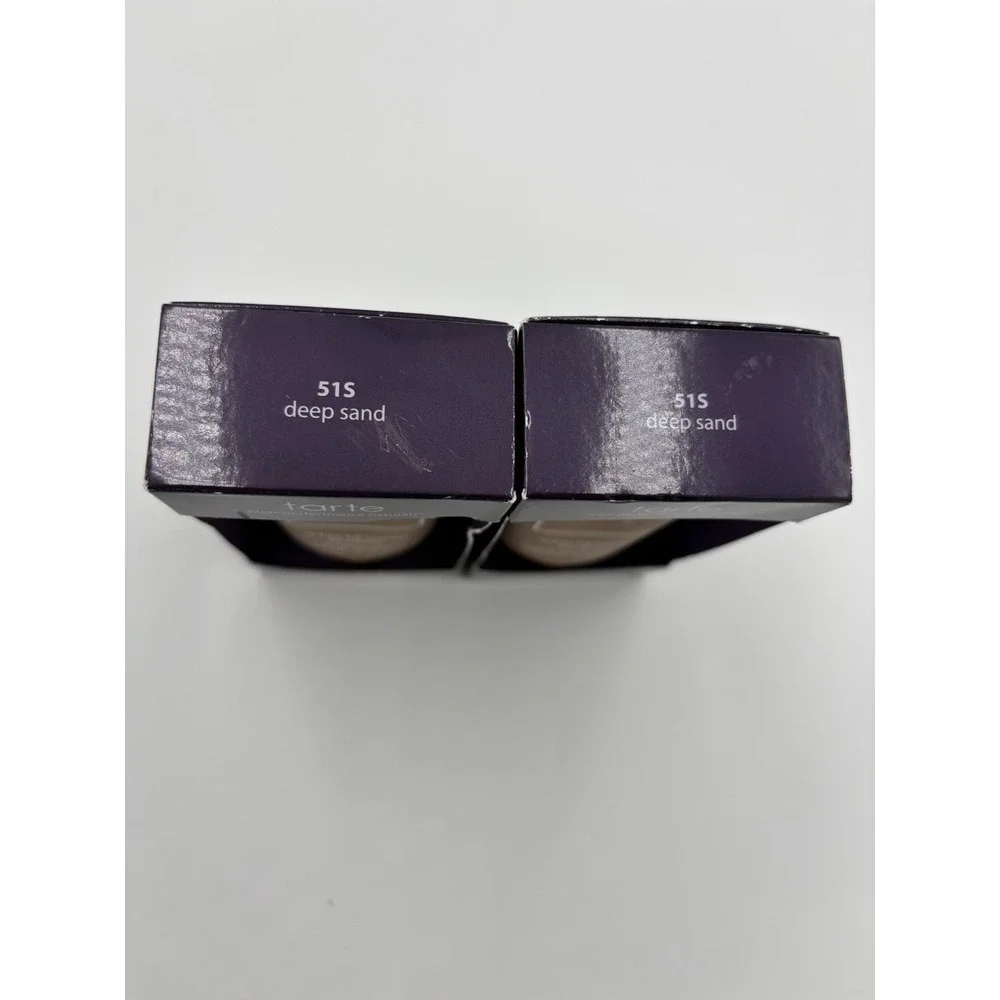 Tarte Amazonian Clay 16-Hour Full Coverage Foundation 51S DEEP SAND (LOT‎ of 2)